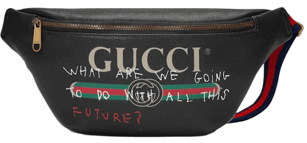 Gucci Coco Capitan Logo Belt Bag - Vintage Logo Black