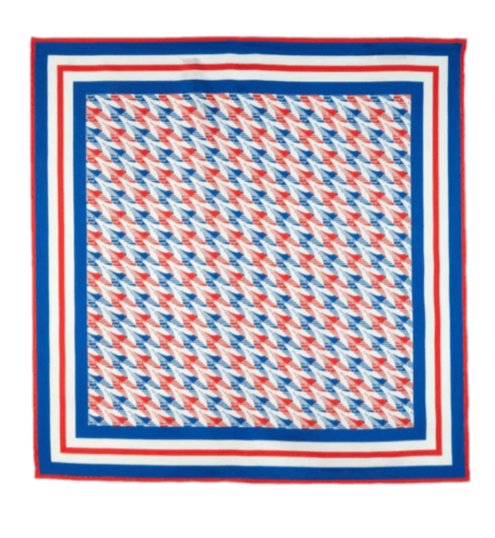 Casablanca Aviation Medium Silk Scarf - Multicolor