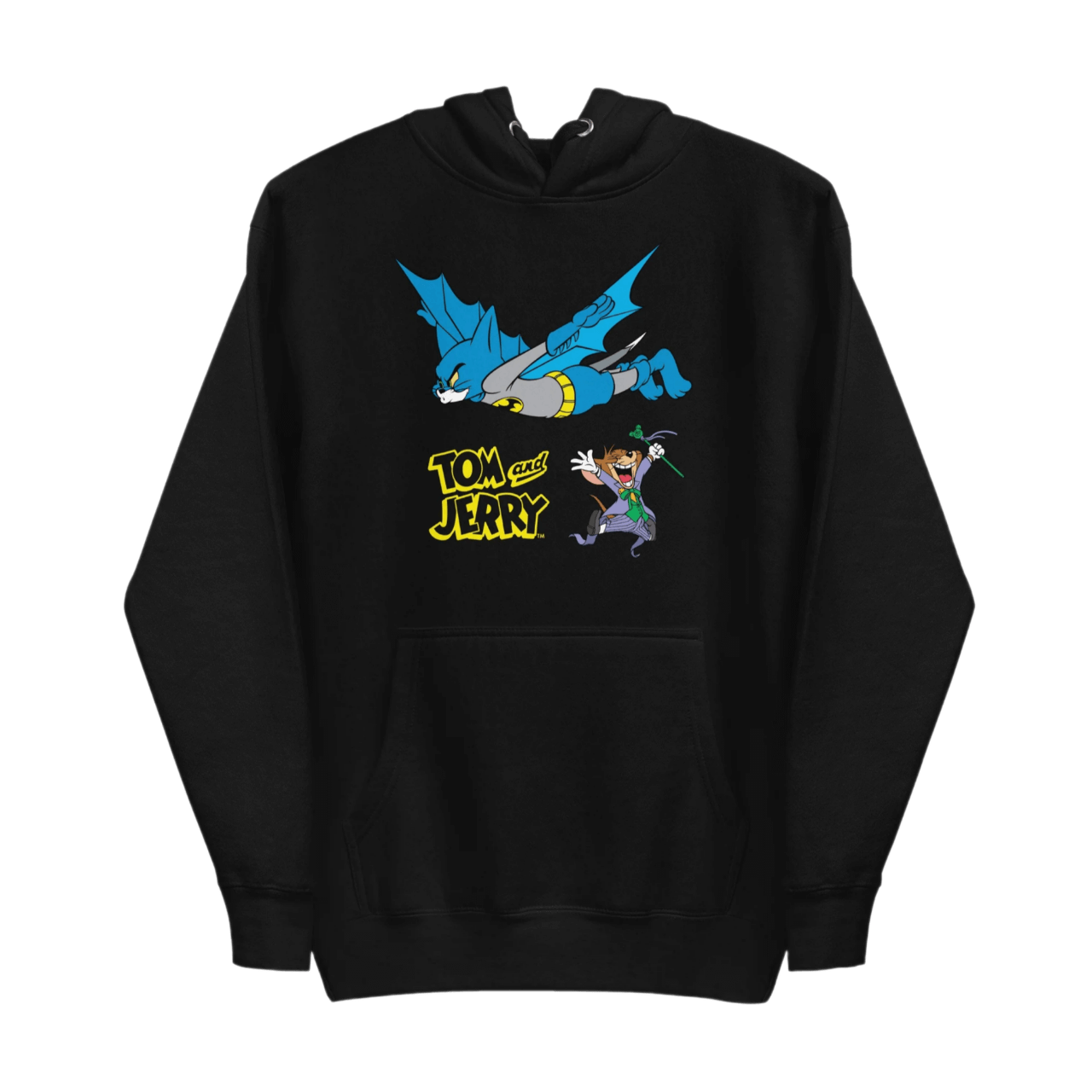 WB 100 Tom and Jerry x Batman Unisex Premium Hoodie