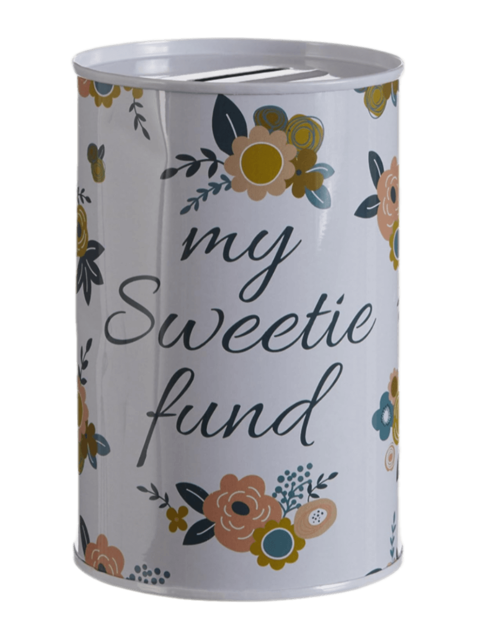 White Tin Money Bank