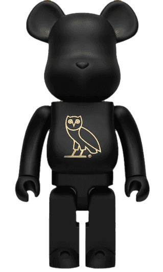 Bearbrick x OVO OG Owl 1000% Collectible - Black