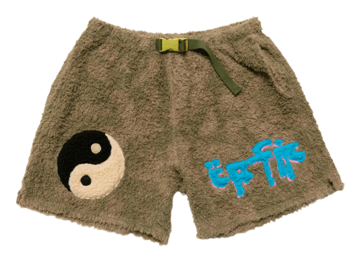 Cactus Plant Flea Market Fuzzy Acid Shorts - Multi