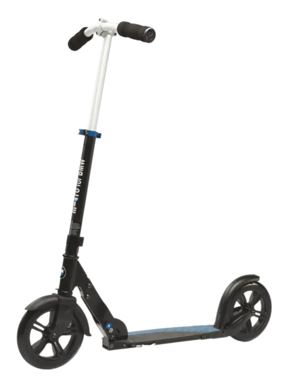 Genuine BMW City Commuter Scooter Wheeled Folding Kick Push - Black