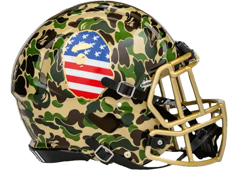 BAPE x Adidas Riddell Helmet - Green