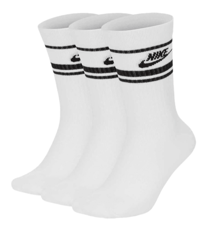 Nike Unisex Crew Socks - White