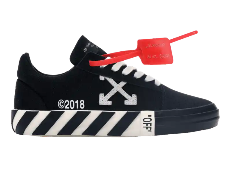 Off-White Vulc Low - Black (Updated Stripes)