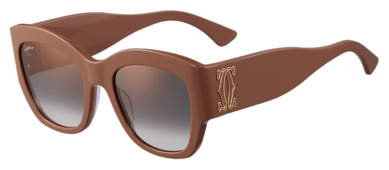 Cartier C De Cartier Sunglasses - Caramel