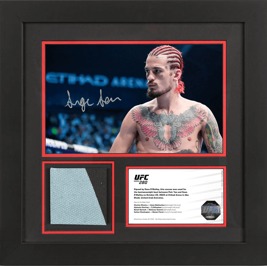 Sean O'Malley UFC 280 Canvas and Signed Photo
