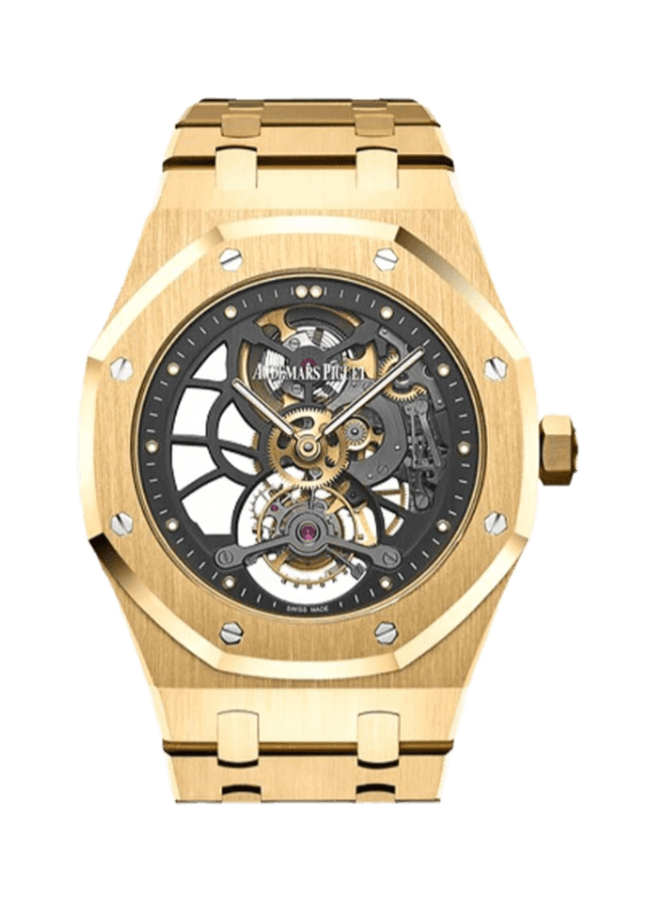 Audemars Piguet Royal Oak Tourbillion Extra Thin Slate Grey Skeleton Dial - 41mm, Yellow Gold (2023)