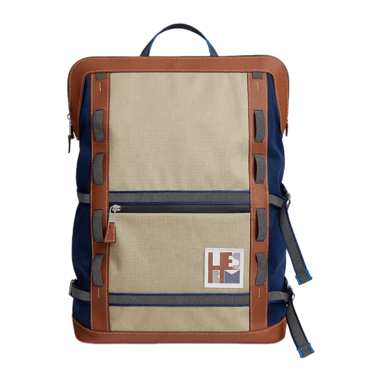 Hermès Off Piste Ski Backpack - Fauve/Bleu Saphir/Ficelle