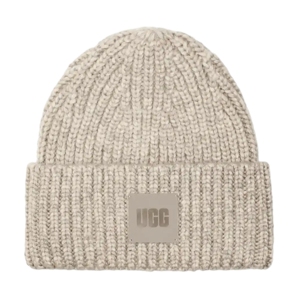 UGG All Gender Chunky Rib Beanie - Light Grey