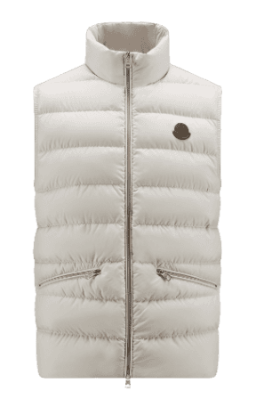 Moncler Treompan Down Vest - White