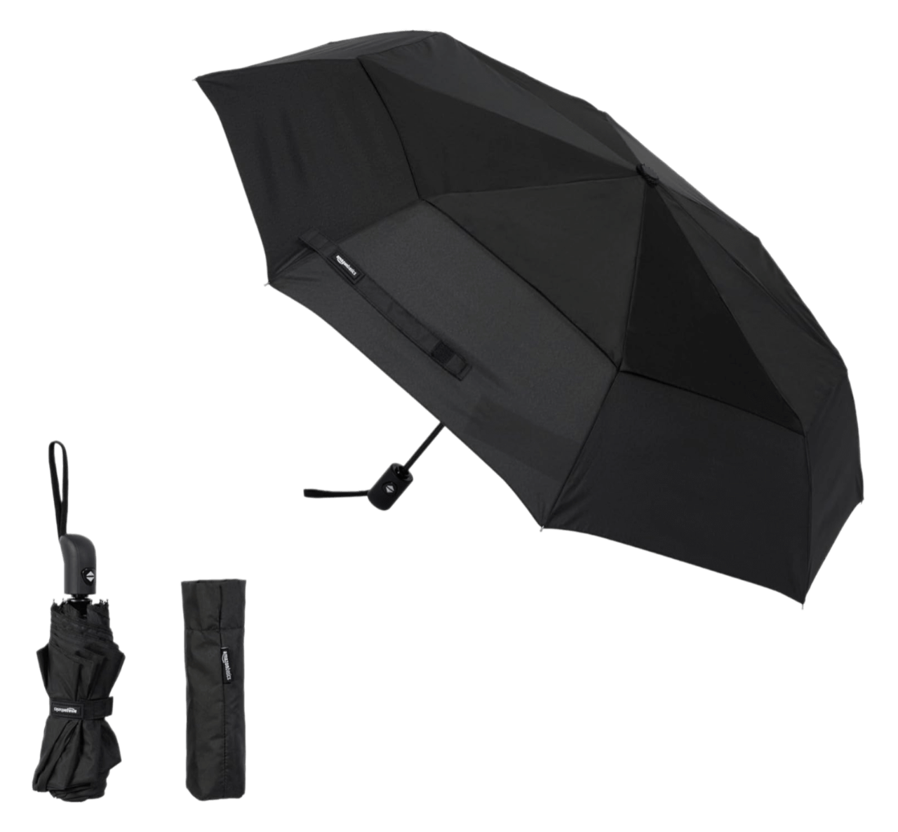 Amazon Basics Round Automatic Travel Umbrella