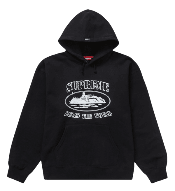Supreme Corteiz Rules The World Hoodie - Black