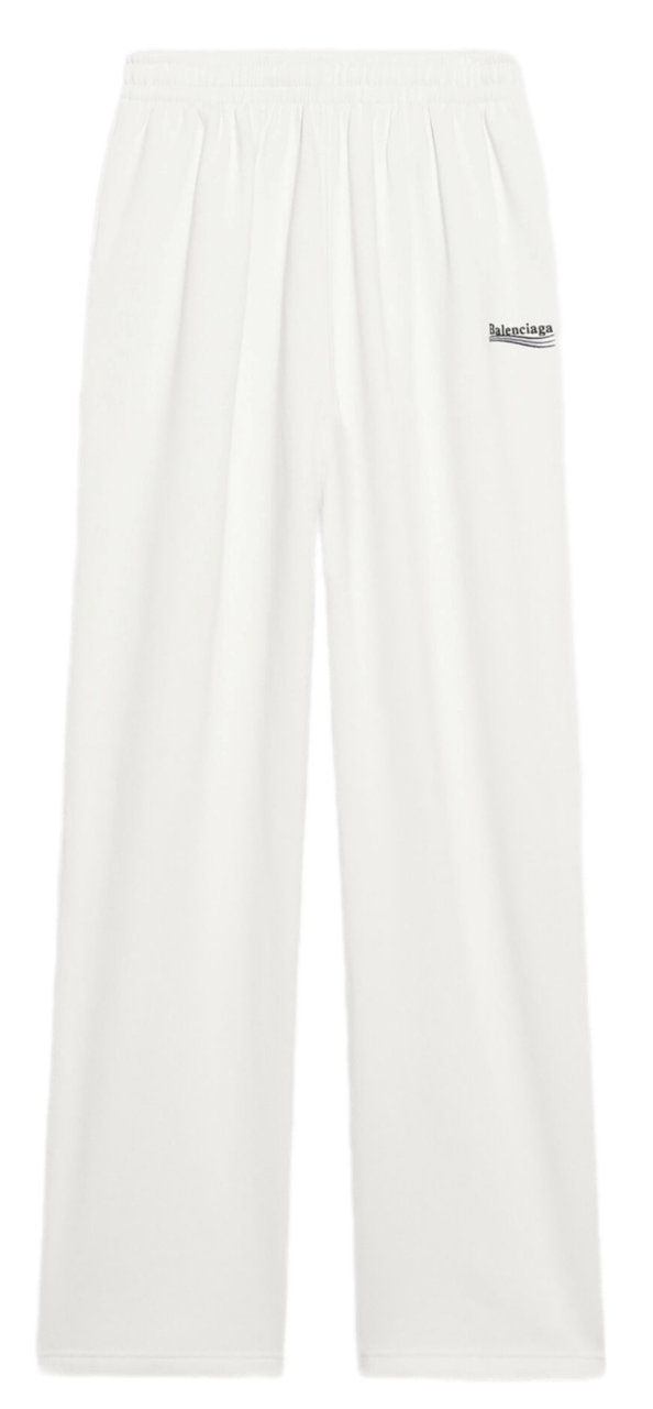 Balenciaga Political Campaign Jogging Pants - White