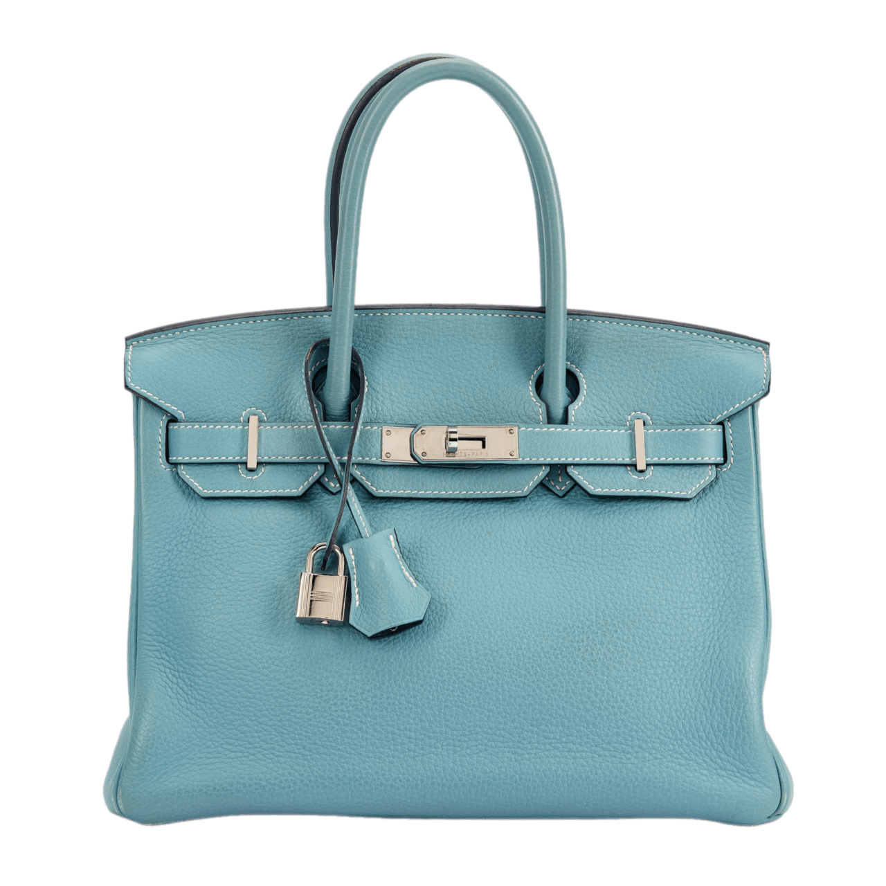 Hermès Ciel Togo and Bleu de Malte Bi-color Birkin 30 Palladium Hardware, 2011
