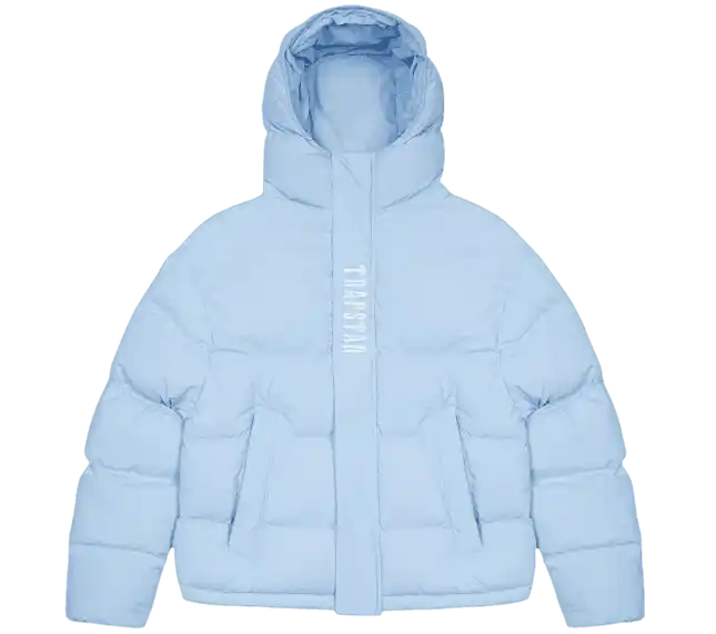 Trapstar Decoded Hooded Puffer 2.0 - Ice Blue