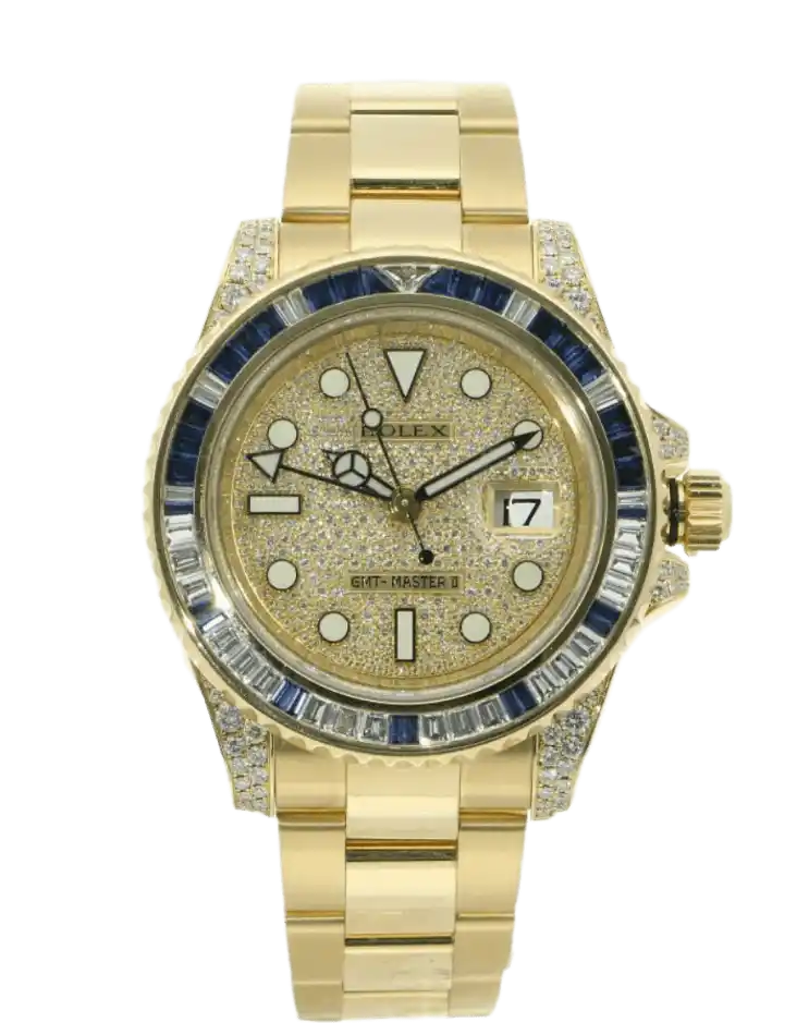 Rolex Yacht-Master II Gold Diamond Dial - 40mm, Gold and Sapphire Crystals