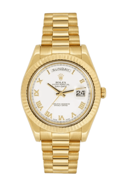 Rolex Day-Date II White Dial - 41mm, Yellow Gold (2011)