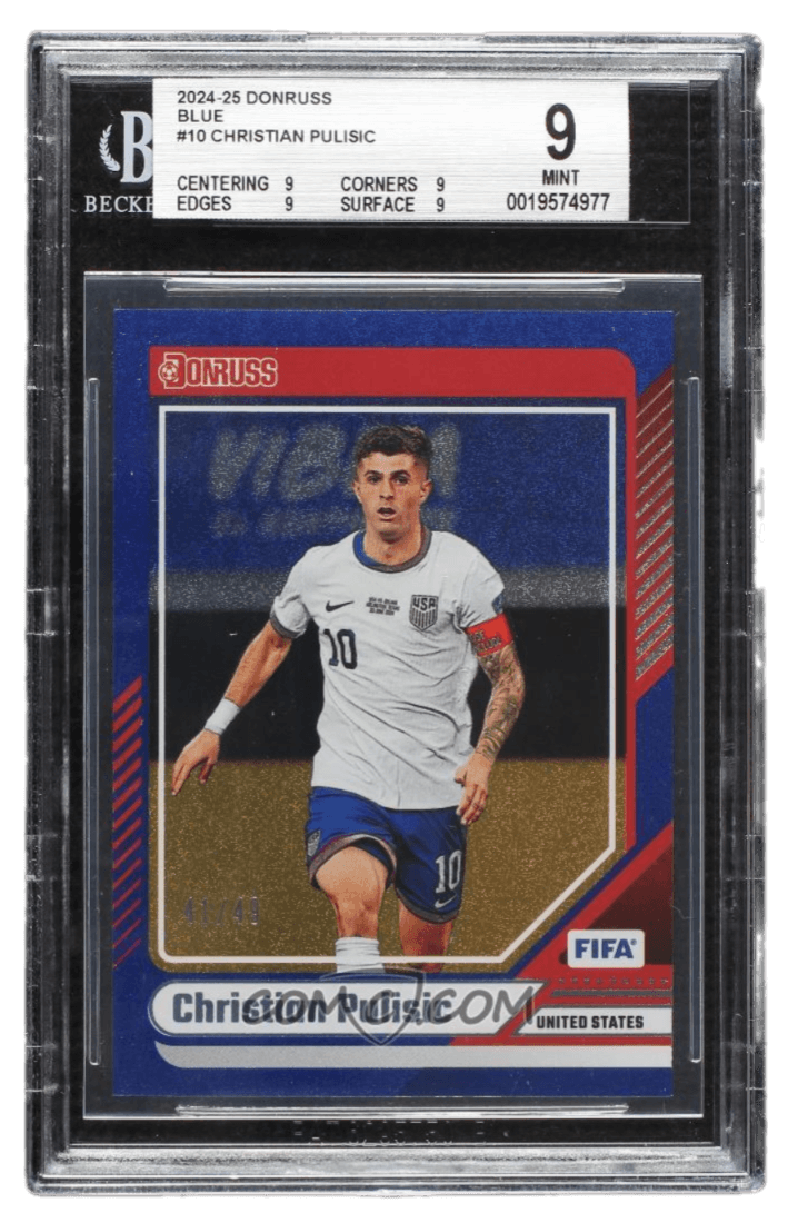 2024-25 Panini Donruss FIFA - Blue #10 - Christian Pulisic /49 BGS 9