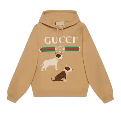 Gucci Cotton Jersey Sweatshirt - Camel