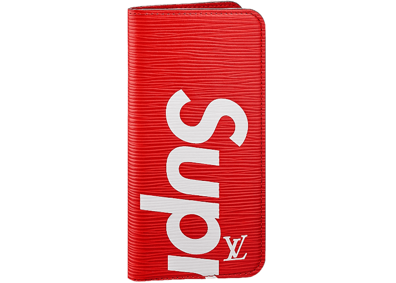 Louis Vuitton x Supreme iPhone 7 Folio - Epi Red
