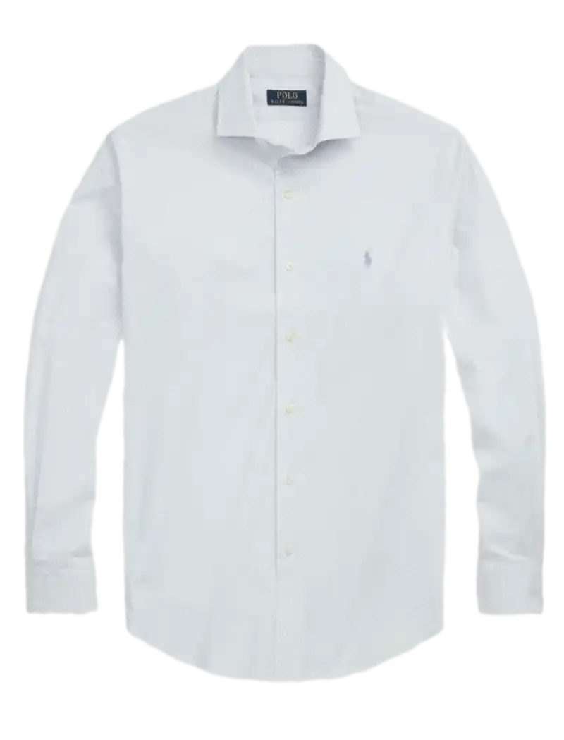 Polo Ralph Lauren Long-Sleeve Stretch Poplin Shirt - White
