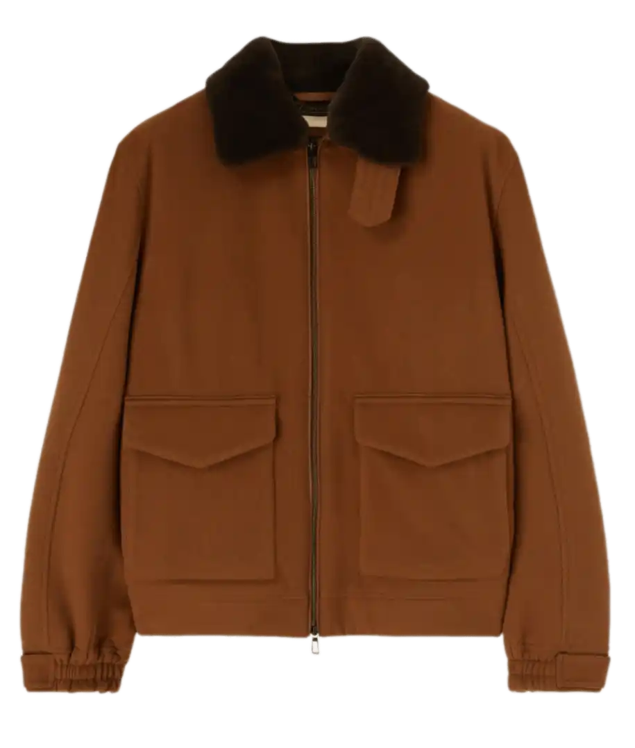 Loro Piana Kilya Bomber Jacket - Vicuña/Natural