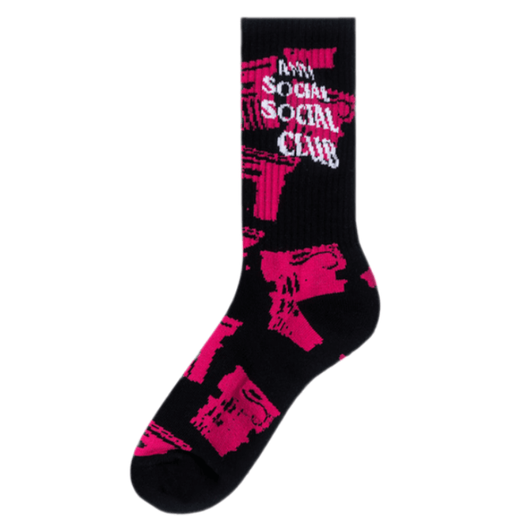 Anti Social Social Club Collapse Socks - Black