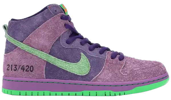 Nike SB Dunk High - Reverse Skunk 420