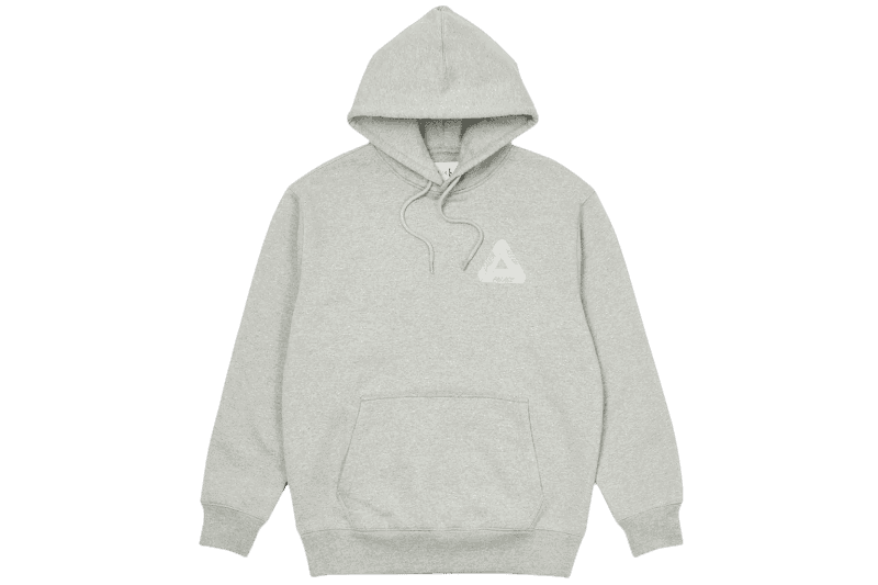 Palace CK1 Tri-Ferg Hood - Light Grey Marl